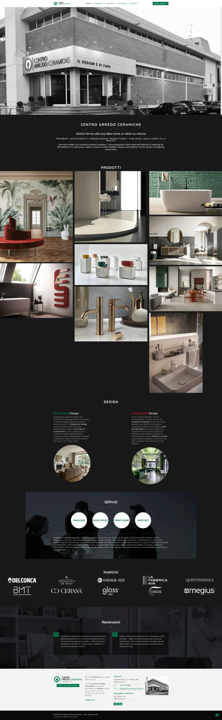 Centro Arredo Ceramiche sito web