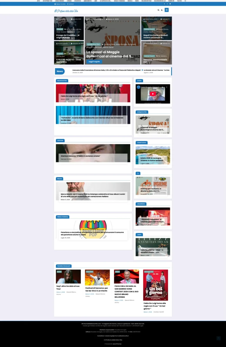 Il profumo della dolce vita sito web